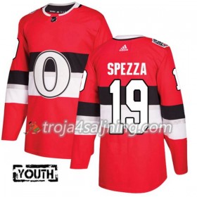 Ottawa Senators tröja Jason Spezza 19 Röd 2017-2018 Adidas Classic Authentic - NHL Tröjor Barn